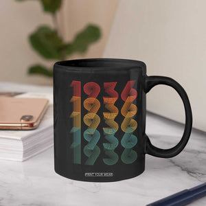 90th Birthday Coffee Mug Vintage 1936 Retro 90 Years Old Birthday