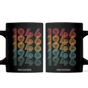 80th Birthday Coffee Mug Vintage 1946 Retro 80 Years Old Birthday