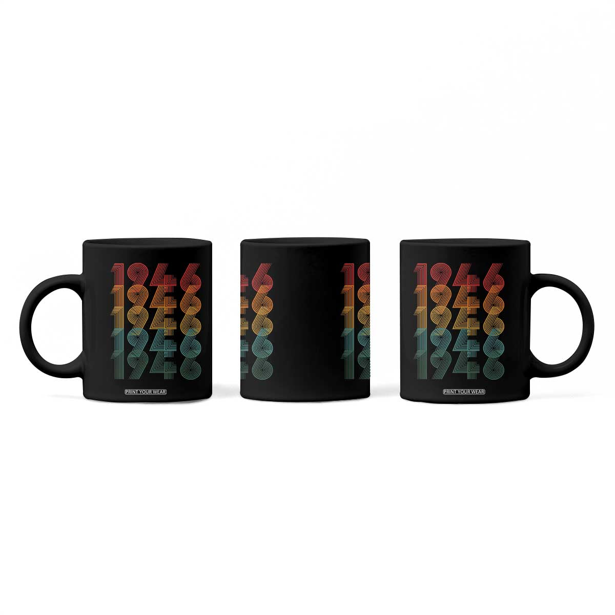 80th Birthday Coffee Mug Vintage 1946 Retro 80 Years Old Birthday