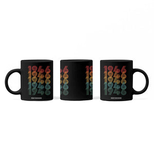 80th Birthday Coffee Mug Vintage 1946 Retro 80 Years Old Birthday