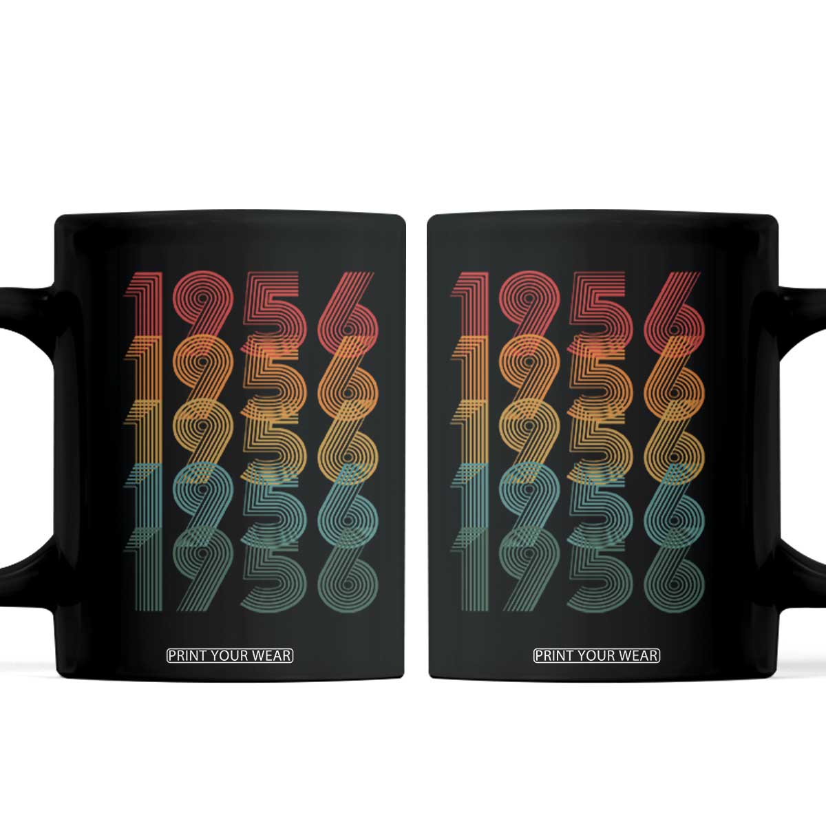 70th Birthday Coffee Mug Vintage 1956 Retro 70 Years Old Birthday