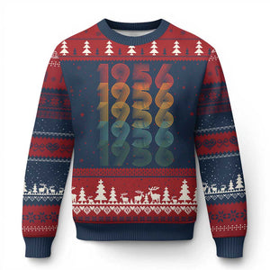 70th Birthday Ugly Christmas Sweater Vintage 1956 Retro 70 Years Old Birthday