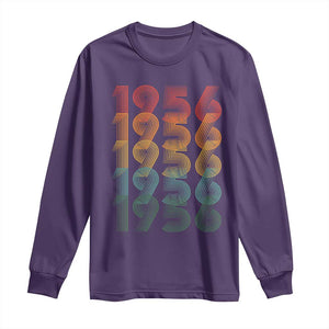 70th Birthday Long Sleeve Shirt Vintage 1956 Retro 70 Years Old Birthday