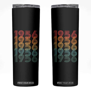 70th Birthday Skinny Tumbler Vintage 1956 Retro 70 Years Old Birthday