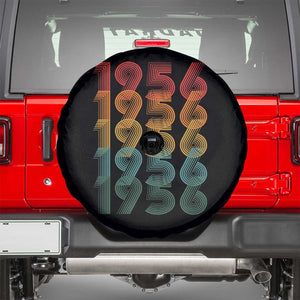 70th Birthday Spare Tire Cover Vintage 1956 Retro 70 Years Old Birthday TS11 Black Print Your Wear