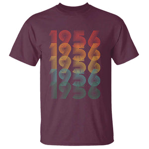 70th Birthday T Shirt Vintage 1956 Retro 70 Years Old Birthday