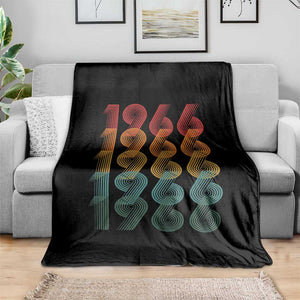 60th Birthday Throw Blanket Vintage 1966 Retro 60 Years Old Birthday TS11 Print Your Wear