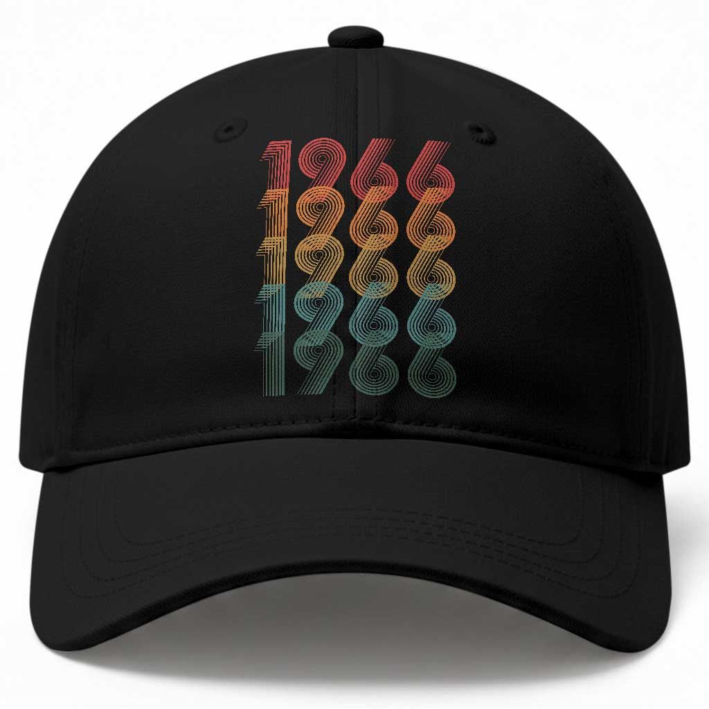 60th Birthday Baseball Cap Vintage 1966 Retro 60 Years Old Birthday