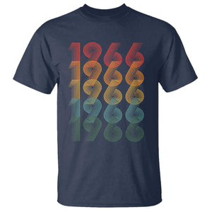 60th Birthday T Shirt Vintage 1966 Retro 60 Years Old Birthday TS11 Navy Print Your Wear