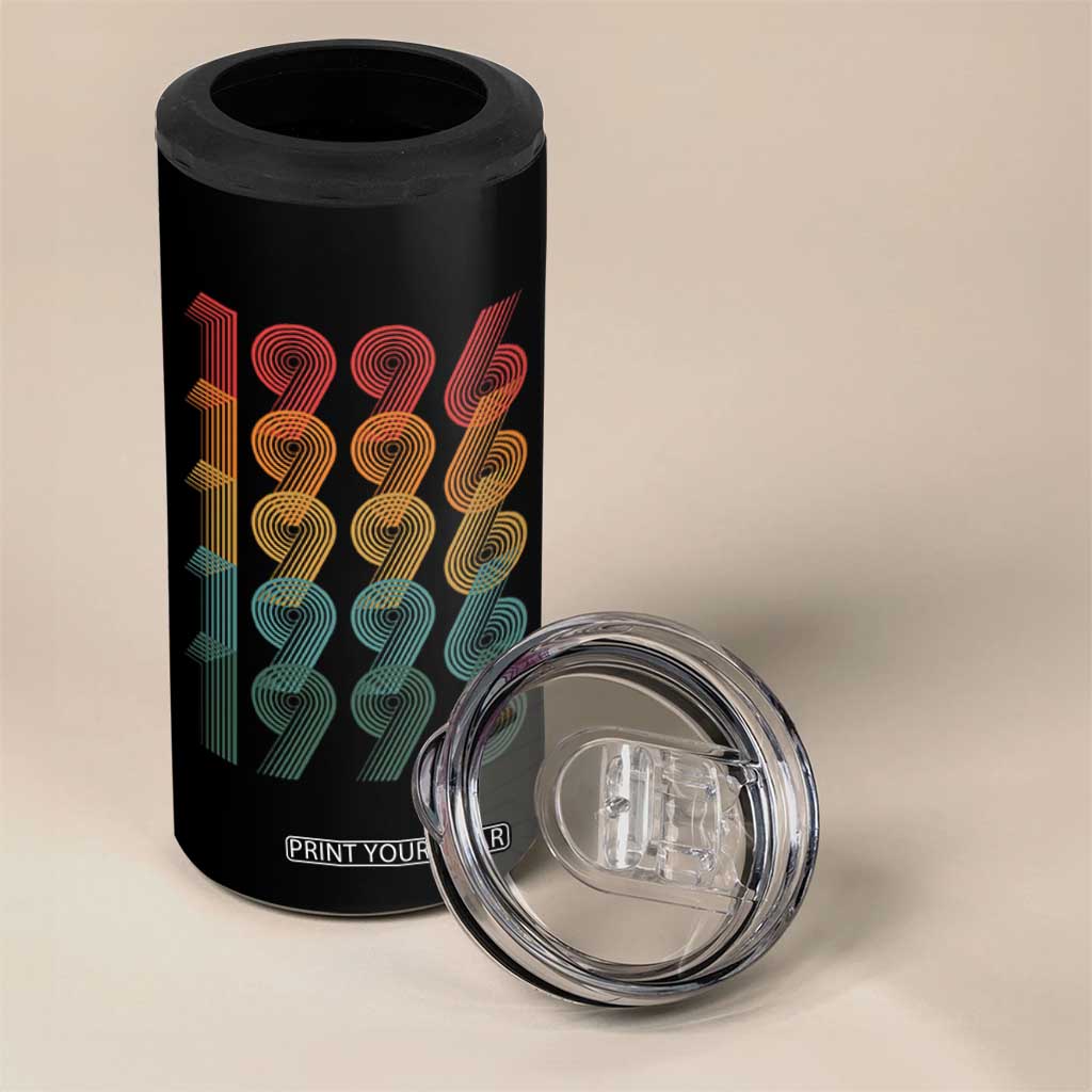 30th Birthday 4 in 1 Can Cooler Tumbler Vintage 1996 Retro 30 Years Old Birthday TS11 Print Your Wear