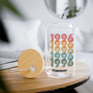 30th Birthday Glass Can Vintage 1996 Retro 30 Years Old Birthday