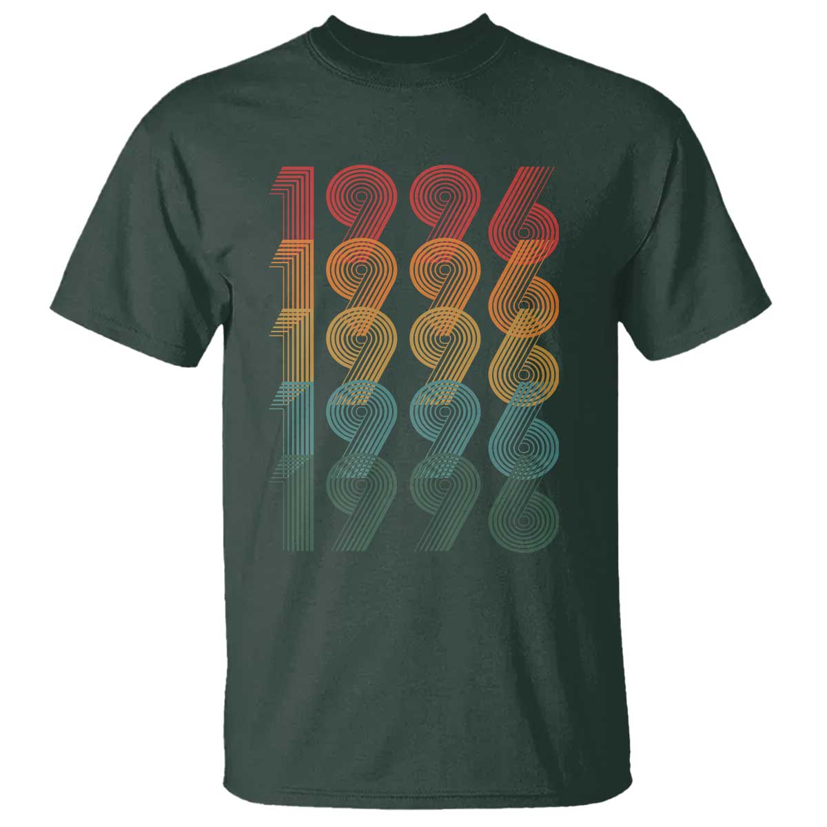 30th Birthday T Shirt Vintage 1996 Retro 30 Years Old Birthday TS11 Dark Forest Green Print Your Wear