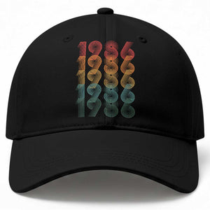 40th Birthday Baseball Cap Vintage 1986 Retro 40 Years Old Birthday