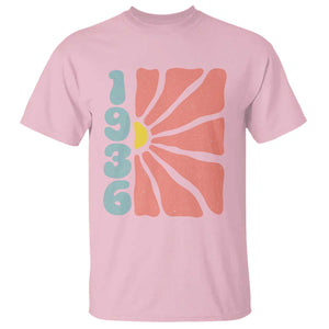 90th Birthday T Shirt Vintage 1936 Boho Flowers 90 Years Old Birthday