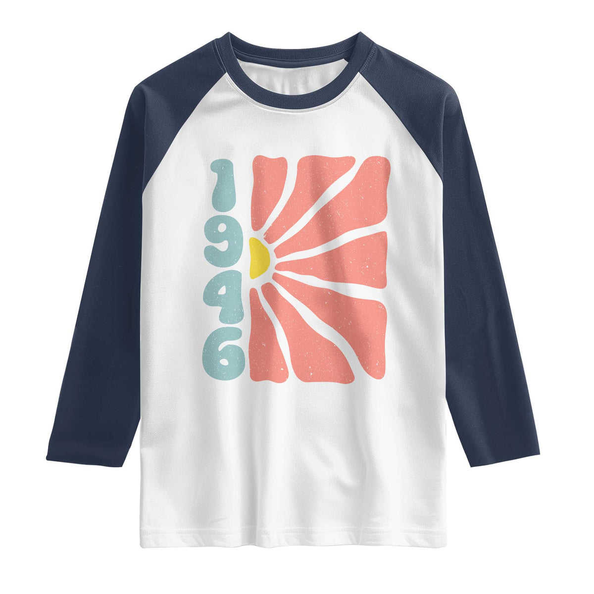 80th Birthday Raglan Shirt Vintage 1946 Boho Flowers 80 Years Old Birthday