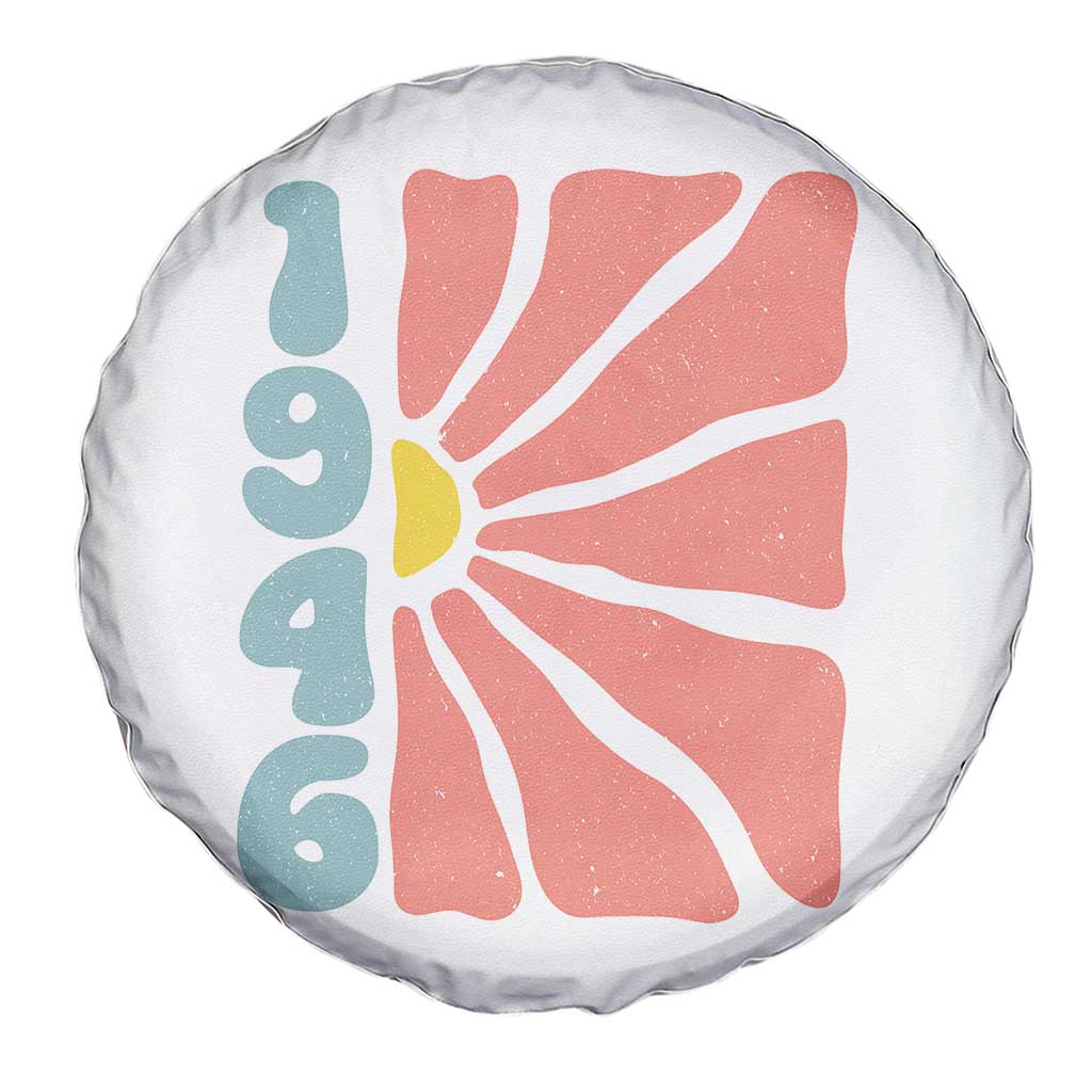 80th Birthday Spare Tire Cover Vintage 1946 Boho Flowers 80 Years Old Birthday TS11 Print Your Wear