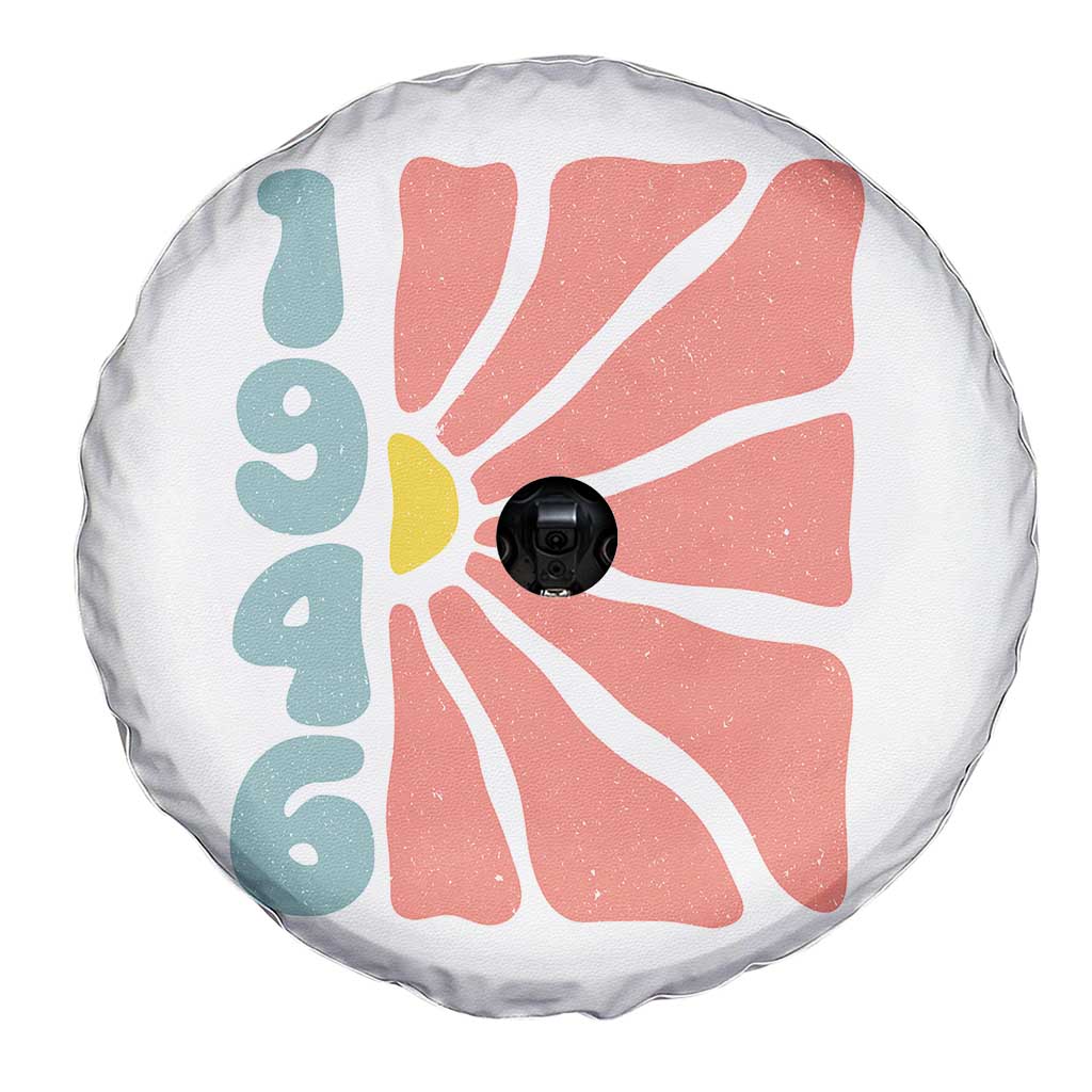 80th Birthday Spare Tire Cover Vintage 1946 Boho Flowers 80 Years Old Birthday TS11 Print Your Wear