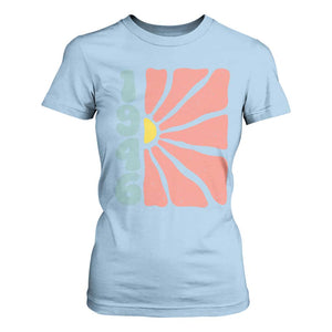 80th Birthday T Shirt For Women Vintage 1946 Boho Flowers 80 Years Old Birthday TS11 Light Blue Print Your Wear