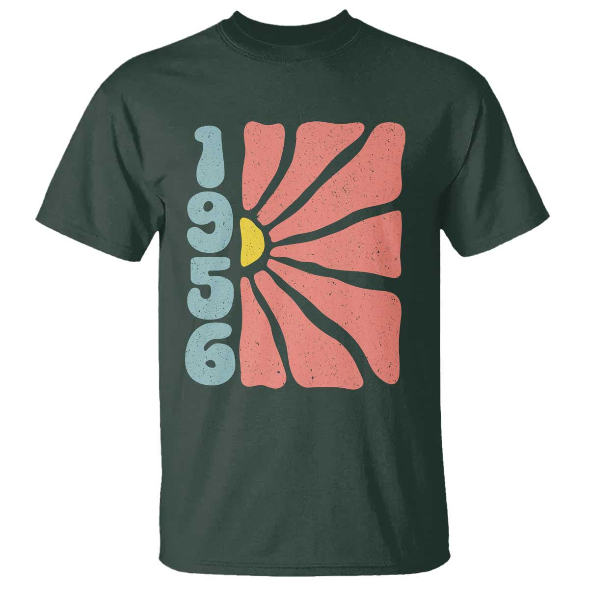 70th Birthday T Shirt Vintage 1956 Boho Flowers 70 Years Old Birthday