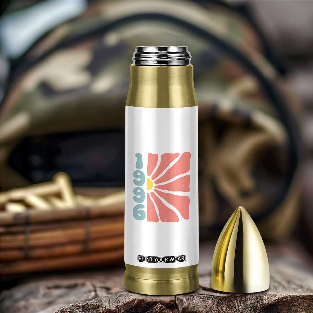 30th Birthday Bullet Tumbler Vintage 1996 Boho Flowers 30 Years Old Birthday