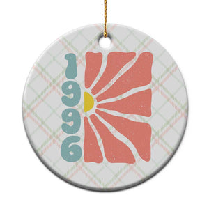 30th Birthday Ceramic Ornament Vintage 1996 Boho Flowers 30 Years Old Birthday