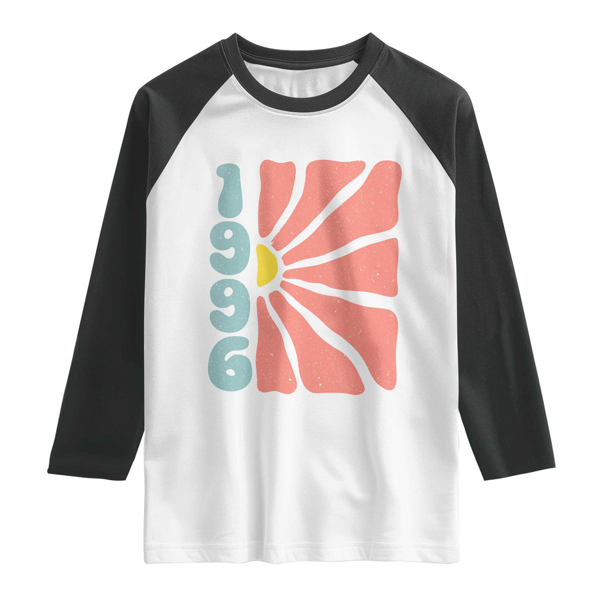 30th Birthday Raglan Shirt Vintage 1996 Boho Flowers 30 Years Old Birthday