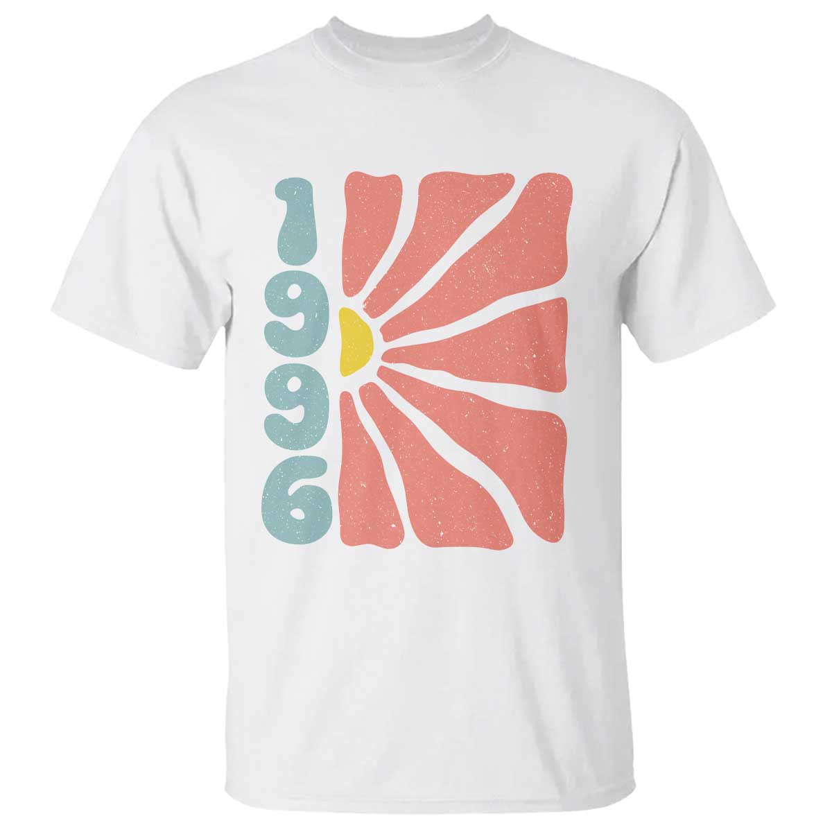 30th Birthday T Shirt Vintage 1996 Boho Flowers 30 Years Old Birthday TS11 White Print Your Wear