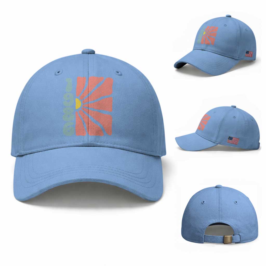 40th Birthday Baseball Cap Vintage 1986 Boho Flowers 40 Years Old Birthday
