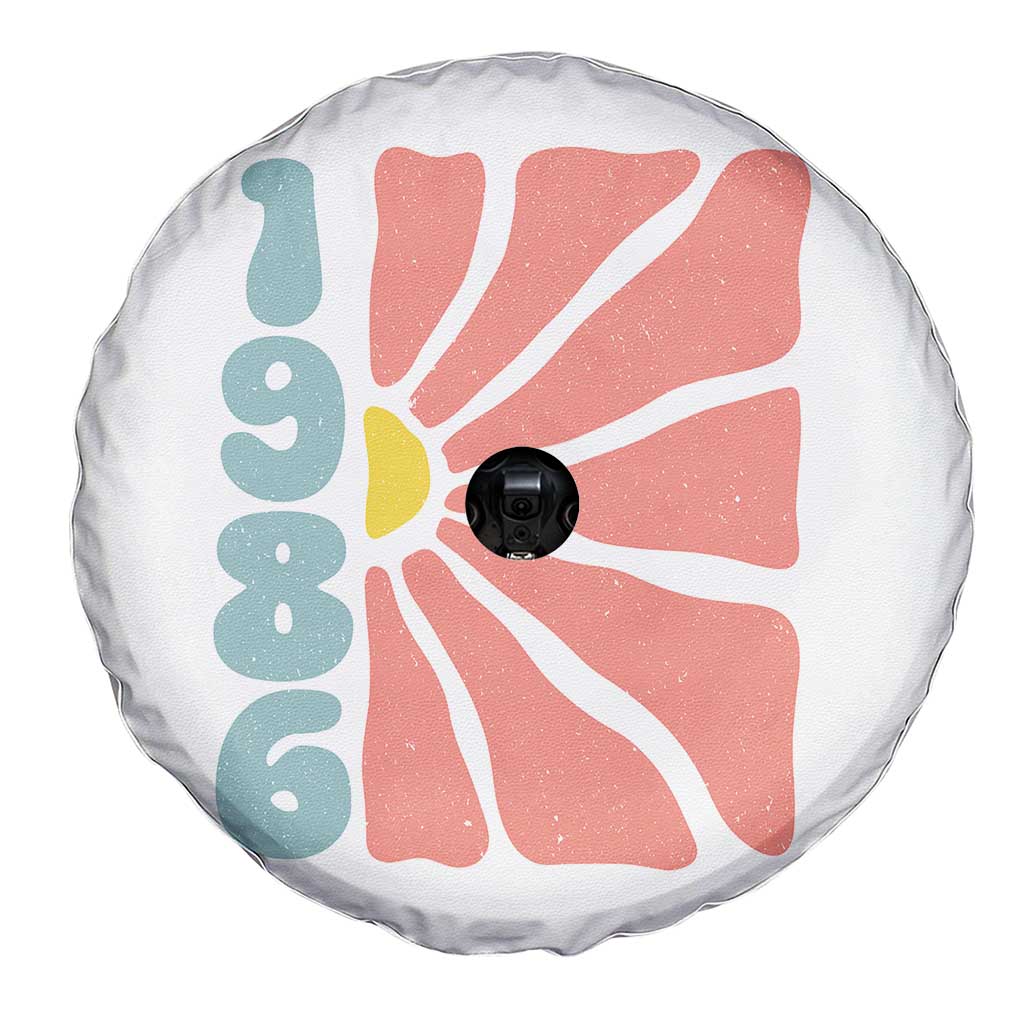 40th Birthday Spare Tire Cover Vintage 1986 Boho Flowers 40 Years Old Birthday