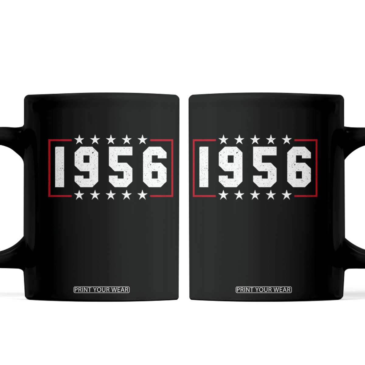70th Birthday Coffee Mug Vintage 1956 70 Years Old Birthday Stars And Stripes