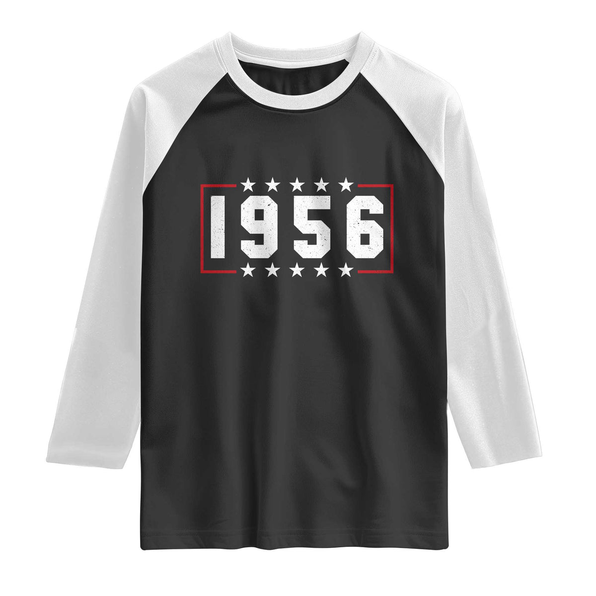 70th Birthday Raglan Shirt Vintage 1956 70 Years Old Birthday Stars And Stripes