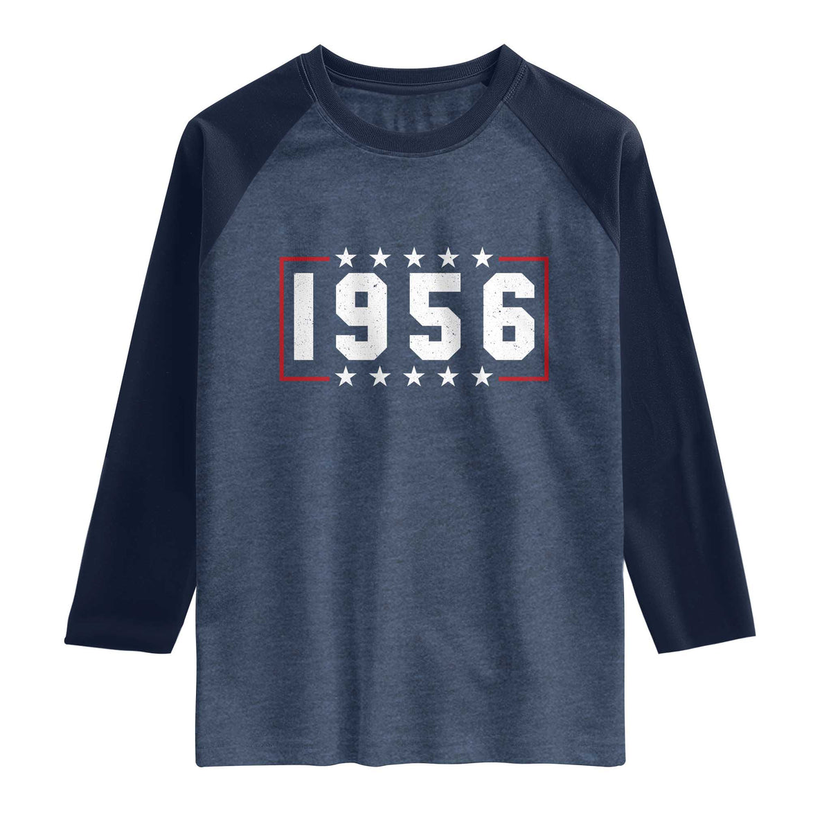 70th Birthday Raglan Shirt Vintage 1956 70 Years Old Birthday Stars And Stripes