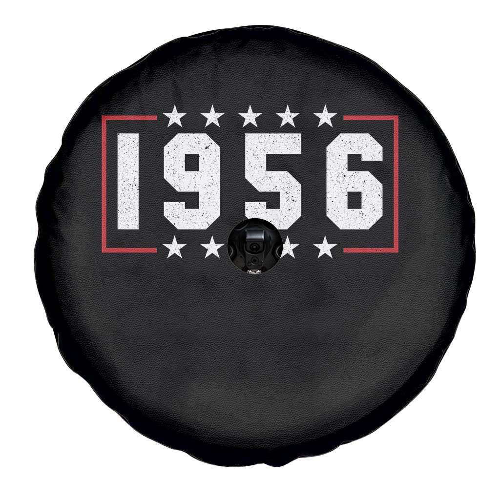 70th Birthday Spare Tire Cover Vintage 1956 70 Years Old Birthday Stars And Stripes TS11 Print Your Wear