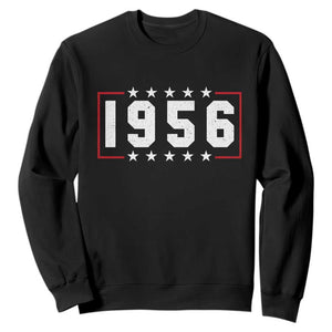 70th Birthday Sweatshirt Vintage 1956 70 Years Old Birthday Stars And Stripes