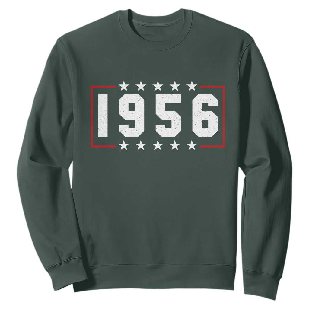 70th Birthday Sweatshirt Vintage 1956 70 Years Old Birthday Stars And Stripes