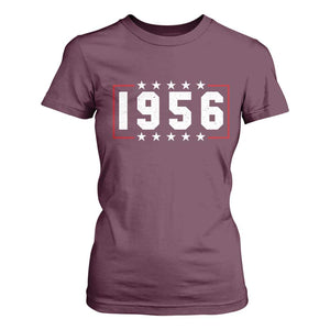 70th Birthday T Shirt For Women Vintage 1956 70 Years Old Birthday Stars And Stripes