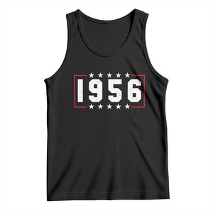 70th Birthday Tank Top Vintage 1956 70 Years Old Birthday Stars And Stripes TS11 Black Print Your Wear
