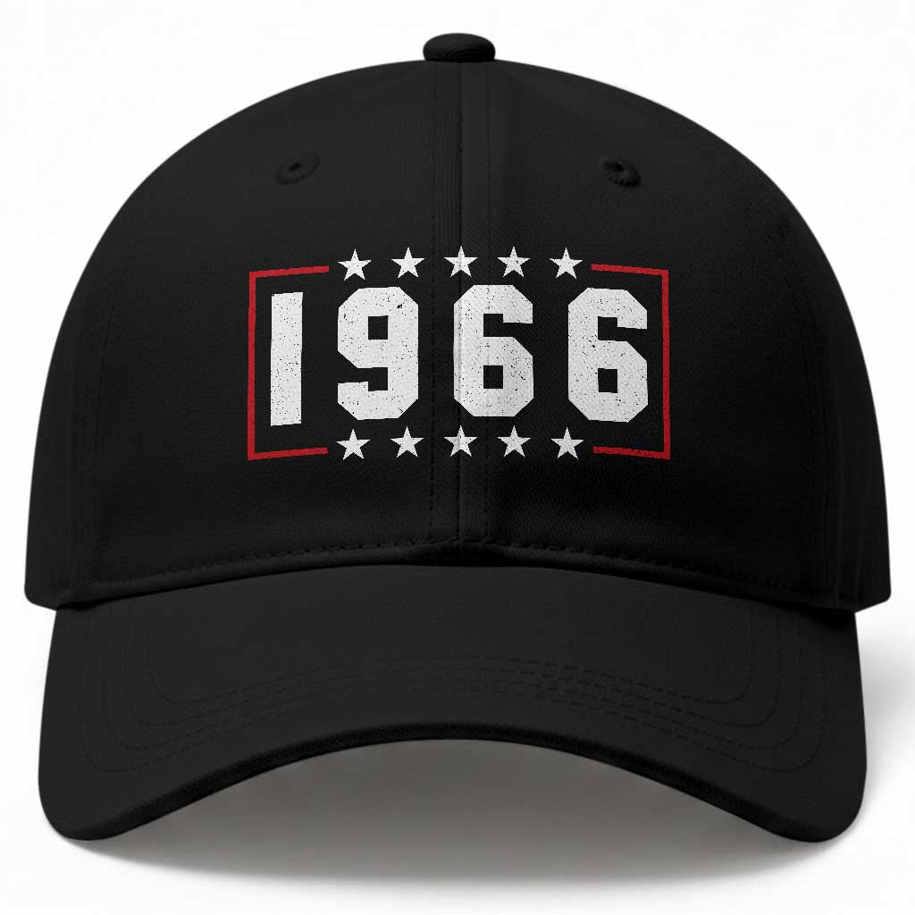 60th Birthday Baseball Cap Vintage 1966 60 Years Old Birthday Stars And Stripes