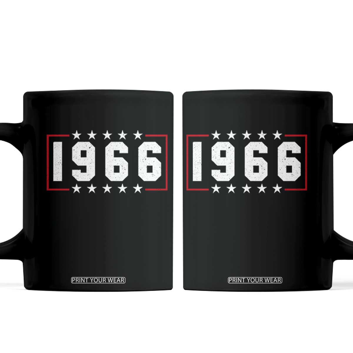 60th Birthday Coffee Mug Vintage 1966 60 Years Old Birthday Stars And Stripes