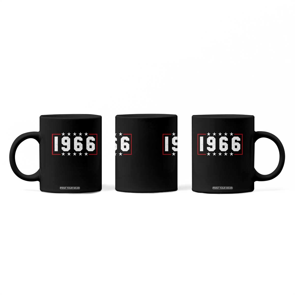 60th Birthday Coffee Mug Vintage 1966 60 Years Old Birthday Stars And Stripes TS11 Print Your Wear