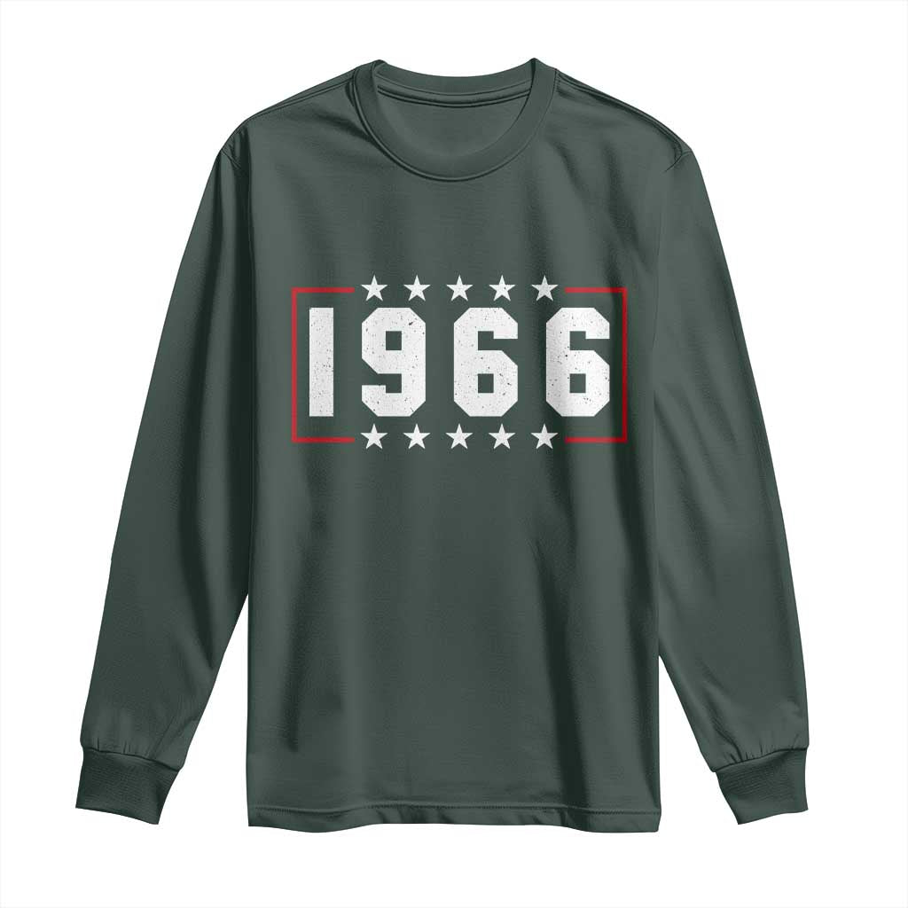 60th Birthday Long Sleeve Shirt Vintage 1966 60 Years Old Birthday Stars And Stripes