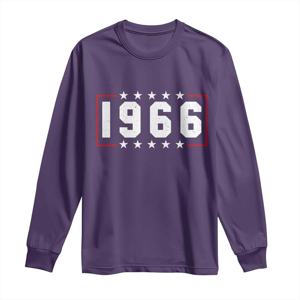 60th Birthday Long Sleeve Shirt Vintage 1966 60 Years Old Birthday Stars And Stripes