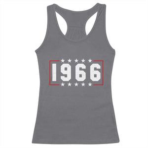 60th Birthday Racerback Tank Top Vintage 1966 60 Years Old Birthday Stars And Stripes