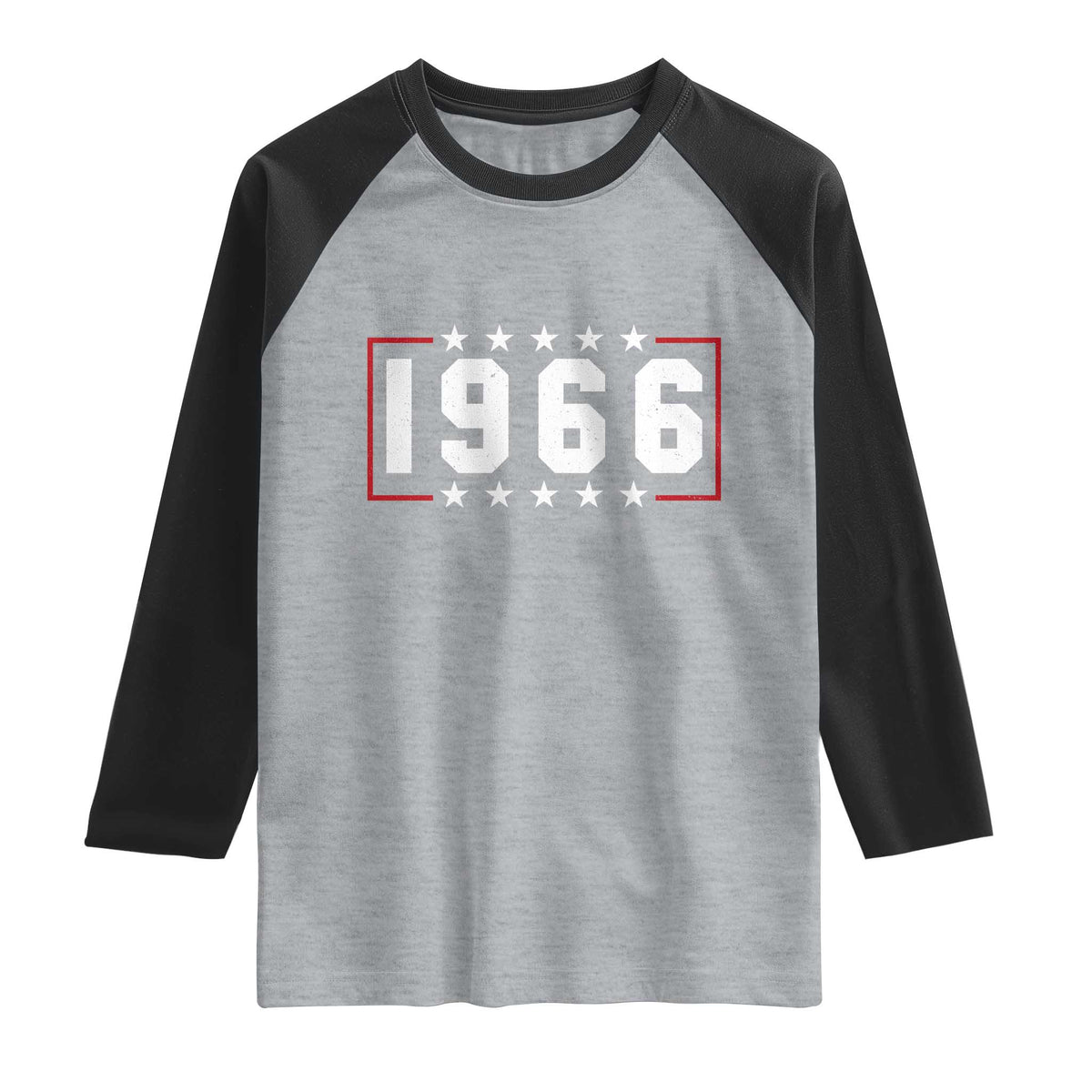 60th Birthday Raglan Shirt Vintage 1966 60 Years Old Birthday Stars And Stripes