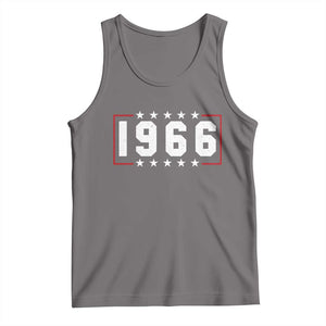 60th Birthday Tank Top Vintage 1966 60 Years Old Birthday Stars And Stripes TS11 Deep Heather Print Your Wear