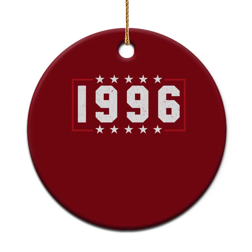30th Birthday Ceramic Ornament Vintage 1996 30 Years Old Birthday Stars And Stripes