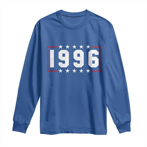 30th Birthday Long Sleeve Shirt Vintage 1996 30 Years Old Birthday Stars And Stripes TS11 Royal Blue Print Your Wear