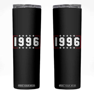 30th Birthday Skinny Tumbler Vintage 1996 30 Years Old Birthday Stars And Stripes TS11 Black Print Your Wear