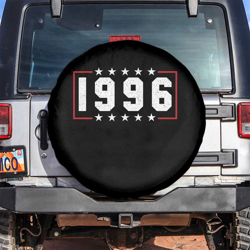 30th Birthday Spare Tire Cover Vintage 1996 30 Years Old Birthday Stars And Stripes TS11 No hole Black Print Your Wear