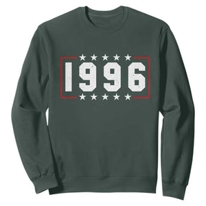 30th Birthday Sweatshirt Vintage 1996 30 Years Old Birthday Stars And Stripes TS11 Dark Forest Green Print Your Wear